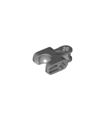 LEGO - Technic, asconnector 2 x 3 met kogelgewrichthouder - gesloten zijkanten, rechte vorken met gesloten as-gaten - Dark Bluish Gray | N - Thumbnail
