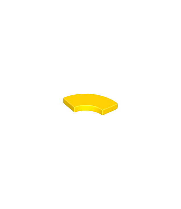 LEGO - Tegel, ronde hoek 2 x 2 macaroni - Yellow | N