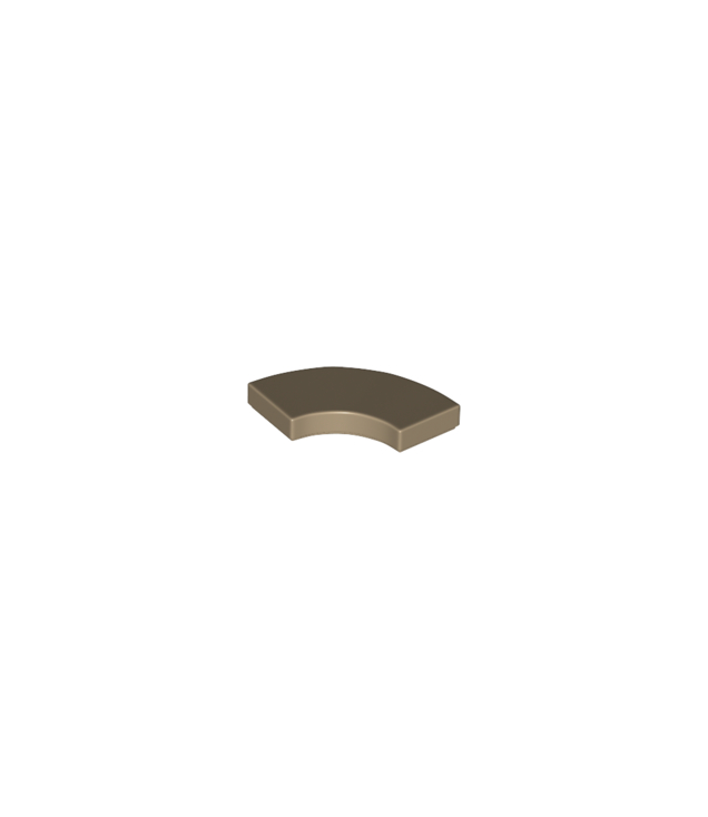 LEGO - Tegel, ronde hoek 2 x 2 macaroni - Dark Tan | N