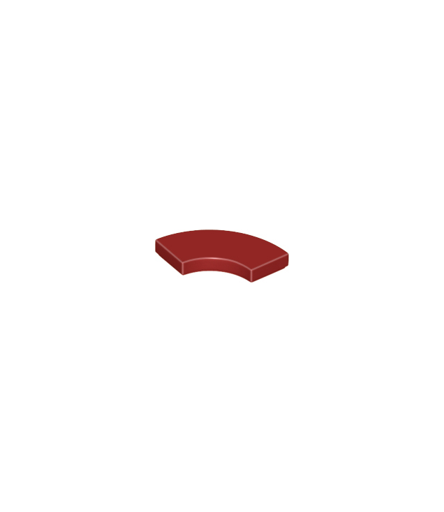 LEGO - Tegel, ronde hoek 2 x 2 macaroni - Dark Red | N