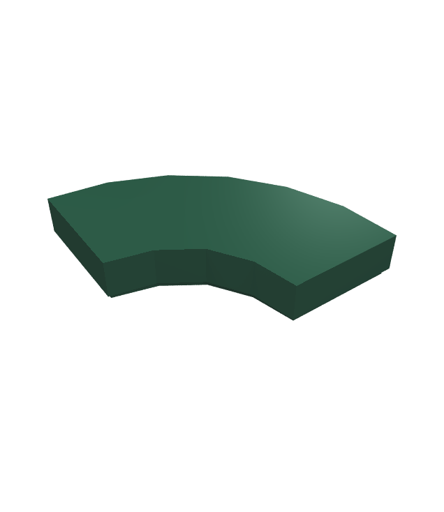 LEGO - Tegel, ronde hoek 2 x 2 macaroni - Dark Green | N