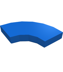 LEGO - Tegel, ronde hoek 2 x 2 macaroni - Blue | N - Thumbnail