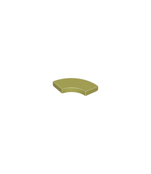 LEGO - Tegel, ronde hoek 2 x 2 macaroni - Olive Green | N