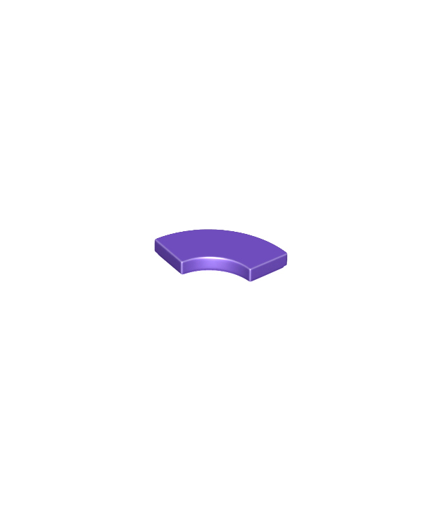 LEGO - Tegel, ronde hoek 2 x 2 macaroni - Dark Purple | N
