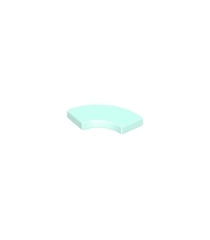 LEGO - Tegel, ronde hoek 2 x 2 macaroni - Light Aqua | N - Thumbnail