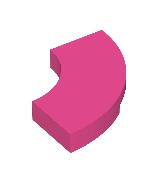 LEGO - Tegel, ronde hoek 2 x 2 macaroni - Dark Pink | N