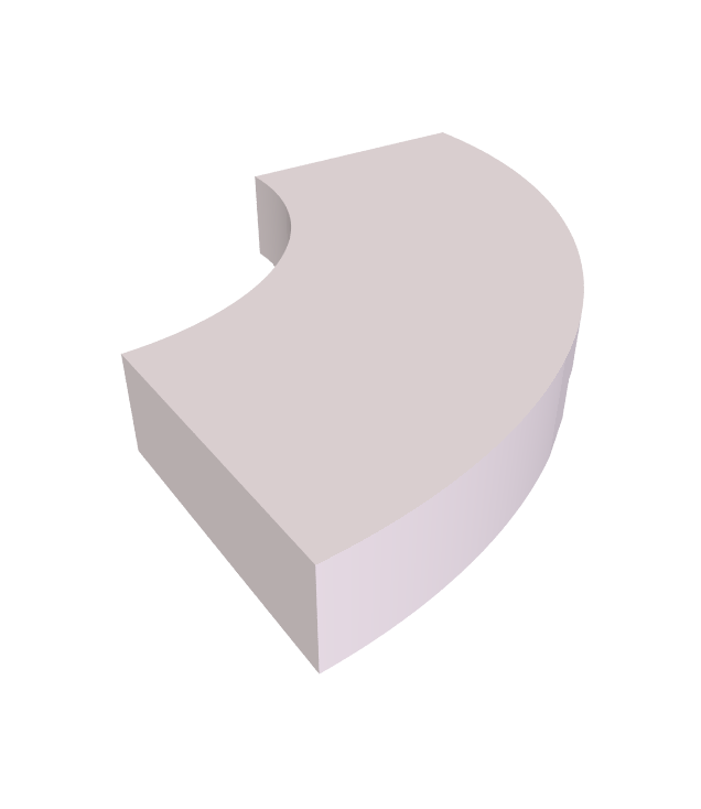 LEGO - Tegel, ronde hoek 2 x 2 macaroni - Lavender | N