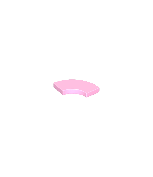 LEGO - Tegel, ronde hoek 2 x 2 macaroni - Bright Pink | N