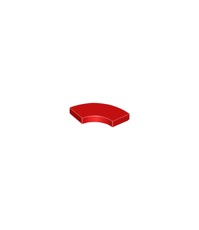 LEGO - Tegel, ronde hoek 2 x 2 macaroni - Red | N