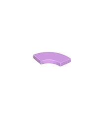 LEGO - Tegel, ronde hoek 2 x 2 macaroni - Medium Lavender | N - Thumbnail