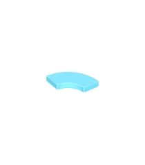 LEGO - Tegel, ronde hoek 2 x 2 macaroni - Medium Azure | N - Thumbnail