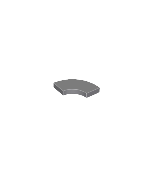 LEGO - Tegel, ronde hoek 2 x 2 macaroni - Dark Bluish Gray | N
