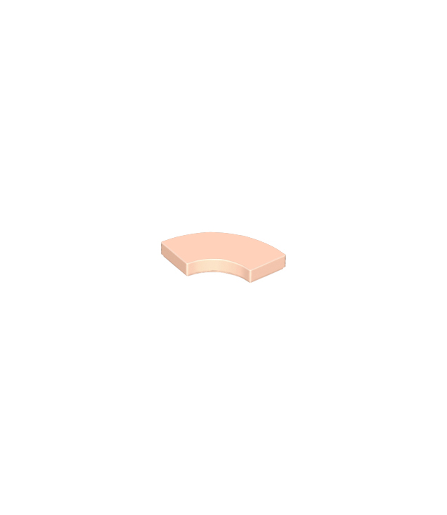 LEGO - Tegel, ronde hoek 2 x 2 macaroni - Light Nougat | N