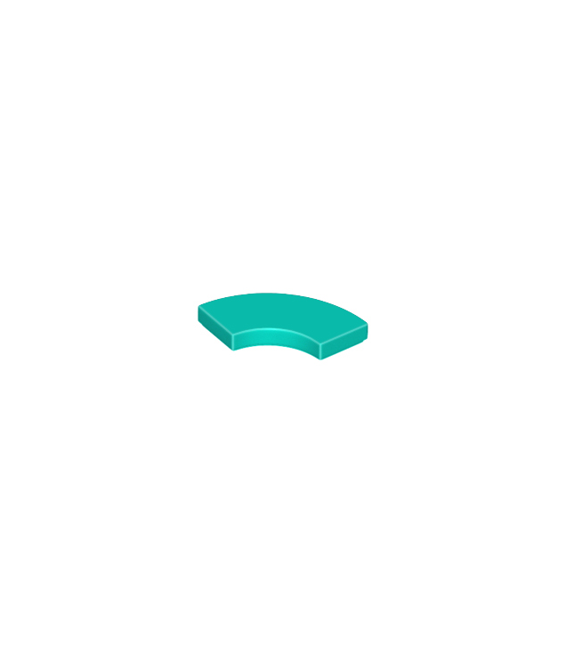 LEGO - Tegel, ronde hoek 2 x 2 macaroni - Dark Turquoise | N