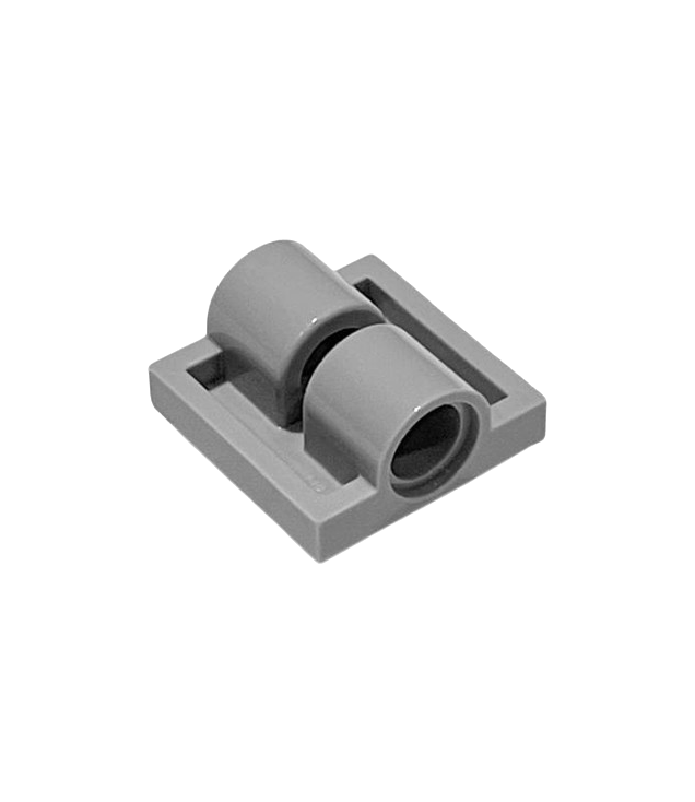 LEGO - Plaat, gemodificeerd 2 x 2 met pen-gaten - Light Bluish Gray | N