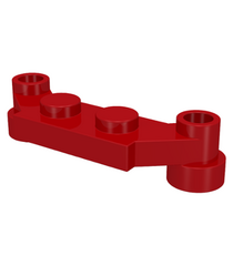 LEGO - Plaat, gemodificeerd 1 x 4 versprongen - Red | N - Thumbnail