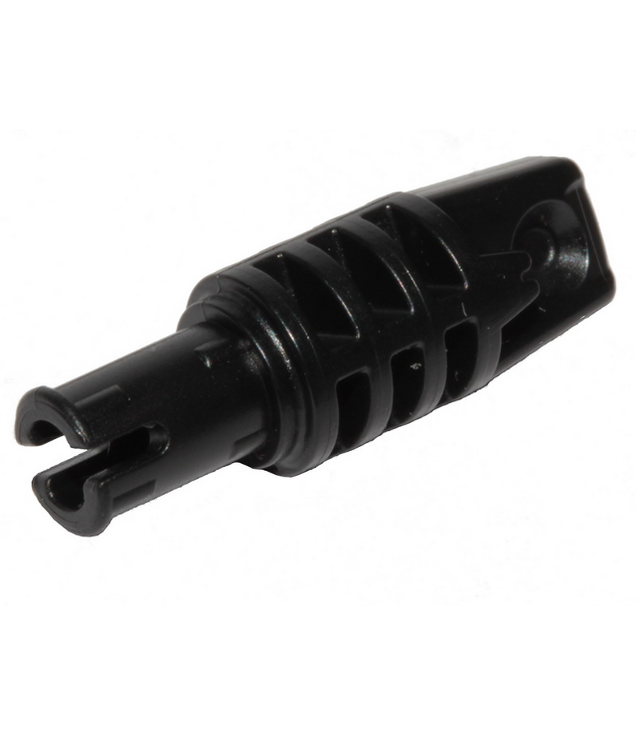 LEGO - Scharniercilinder 1 x 3 vergrendelend met 1 vinger en pen met vierkant pen-gat en frictieribbels aan uiteinden - Black | N