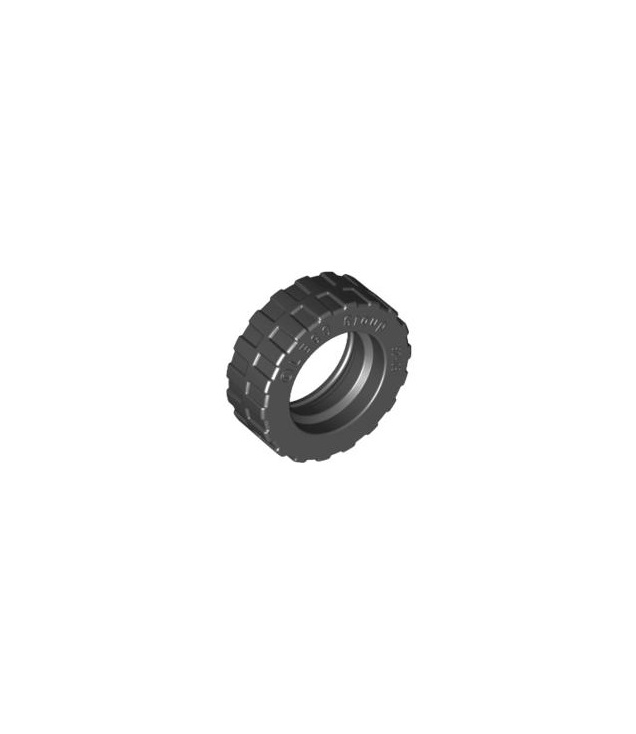 LEGO - Band Ø17,5 mm x 6 mm met ondiep verspringend profiel en middenband - Black | N