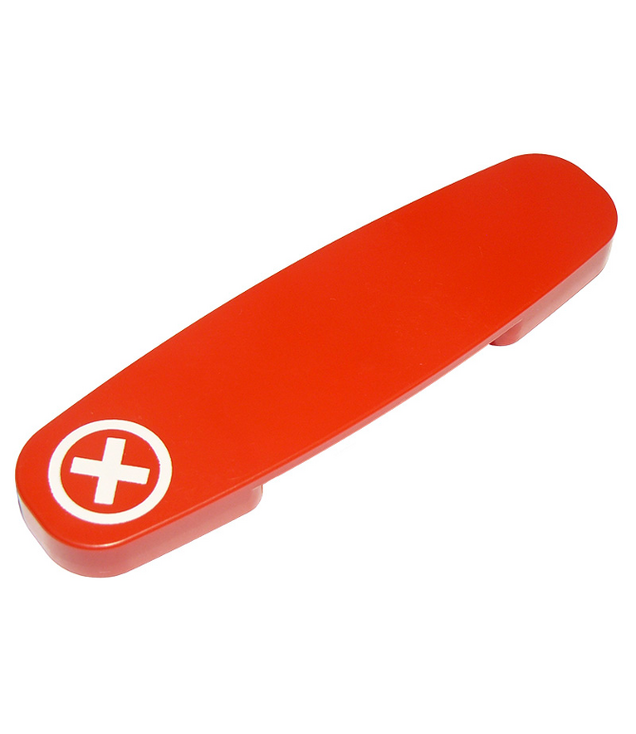 LEGO - Duplo, trein-actiesteen met witte kruis-in-cirkelopdruk - Red | N