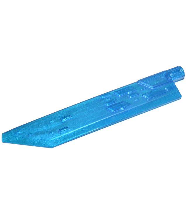 LEGO - Propeller 1-blad 14L met as-gat (zwaardblad) - Satin Trans-Dark Blue | N