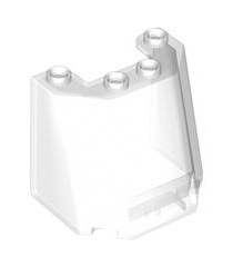LEGO - Voorruit 3 x 4 x 3 - Trans-Clear | N - Thumbnail