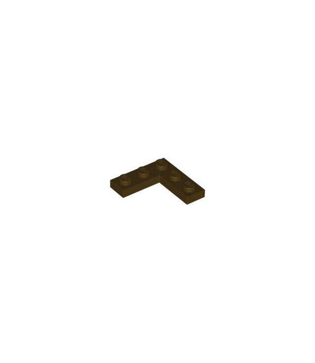 LEGO - Plaat 3 x 3 hoek - Dark Brown | N