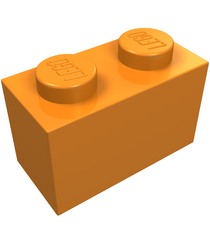 LEGO - Steen 1 x 2 - Orange | N - Thumbnail