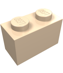 LEGO - Steen 1 x 2 - Light Nougat | N - Thumbnail