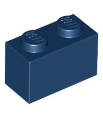 LEGO - Steen 1 x 2 - Dark Blue | N - Thumbnail