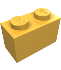 LEGO - Steen 1 x 2 - Bright Light Orange | N - Thumbnail