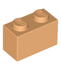 LEGO - Steen 1 x 2 - Medium Nougat | N - Thumbnail