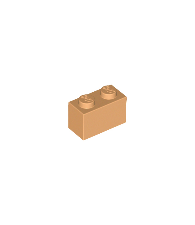 LEGO - Steen 1 x 2 - Medium Nougat | N