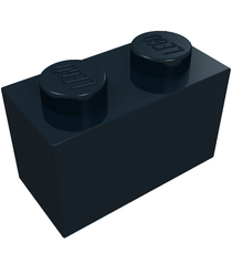 LEGO - Steen 1 x 2 - Black | N - Thumbnail