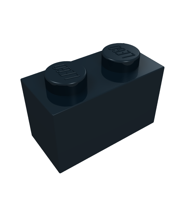 LEGO - Steen 1 x 2 - Black | N