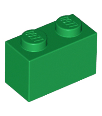 LEGO - Steen 1 x 2 - Green | N - Thumbnail