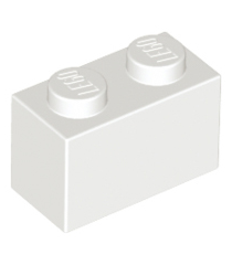 LEGO - Steen 1 x 2 - White | N - Thumbnail