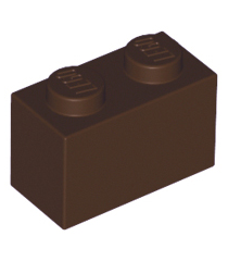 LEGO - Steen 1 x 2 - Dark Brown | N - Thumbnail