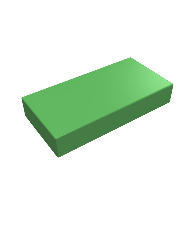 LEGO - Tegel 1 x 2 - Bright Green | N