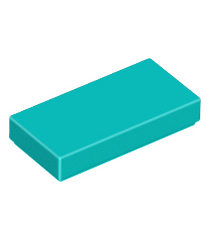 LEGO - Tegel 1 x 2 - Dark Turquoise | N - Thumbnail