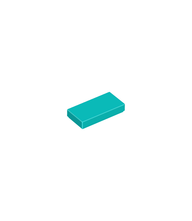 LEGO - Tegel 1 x 2 - Dark Turquoise | N