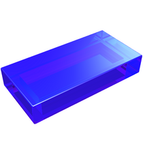 LEGO - Tegel 1 x 2 - Trans-Purple | N - Thumbnail