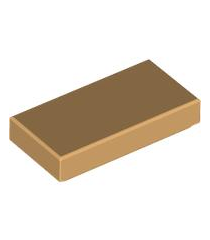 LEGO - Tegel 1 x 2 - Medium Tan | N - Thumbnail