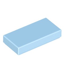 LEGO - Tegel 1 x 2 - Bright Light Blue | N - Thumbnail