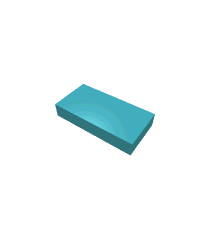 LEGO - Tegel 1 x 2 - Medium Azure | N - Thumbnail