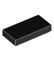 LEGO - Tegel 1 x 2 - Black | N - Thumbnail