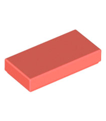 LEGO - Tegel 1 x 2 - Coral | N - Thumbnail