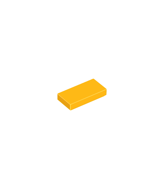 LEGO - Tegel 1 x 2 - Bright Light Orange | N
