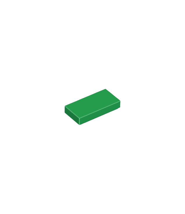 LEGO - Tegel 1 x 2 - Green | N