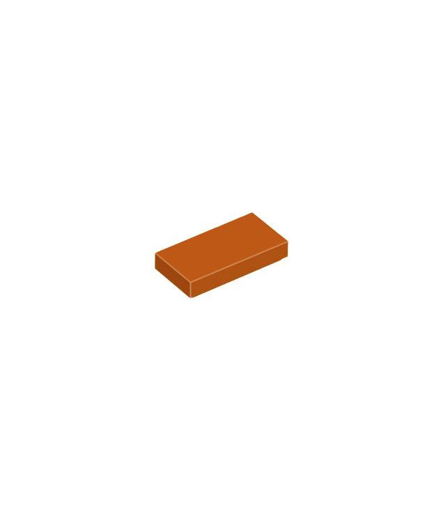 LEGO - Tegel 1 x 2 - Dark Orange | N