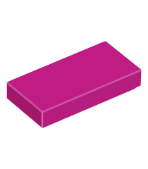 LEGO - Tegel 1 x 2 - Magenta | N - Thumbnail